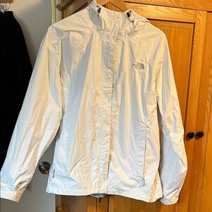 The North Face Women's white rain  Jacket